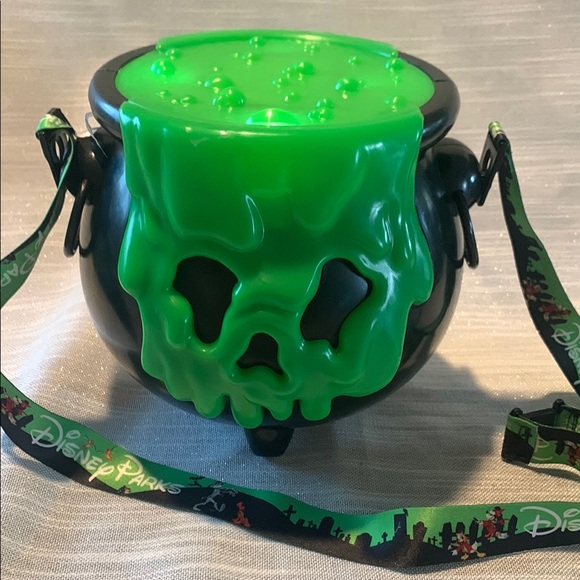 Disney Other - Disney Parks POISON APPLE Cauldron Green Popcorn Candy Bucket Halloween